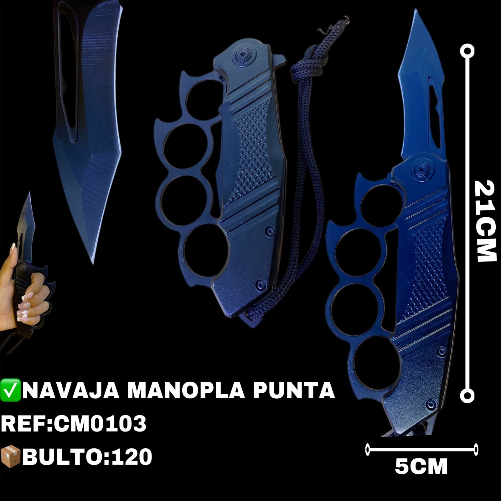 NAVAJA MANOPLA PUNTA NAVAJA MANOPLA PUNTA